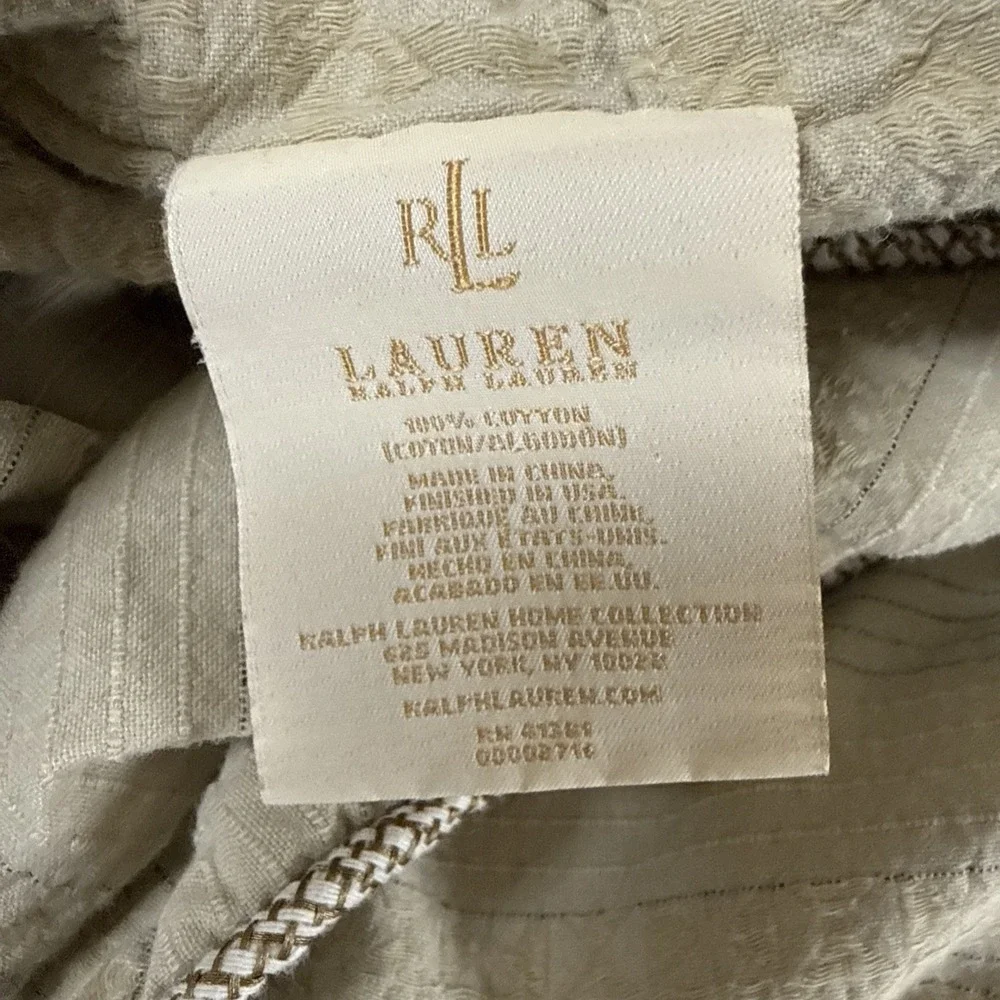 Vtg Ralph Lauren Shams  MARRAKESH Euro Browns Neutrals Fair Condition Flaws‎